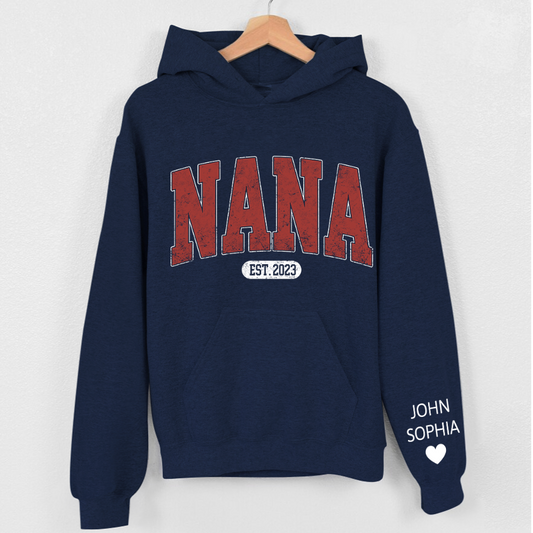 Lofaris Customized Name Nana Grandma Christmas Gift Hoodie