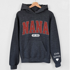 Lofaris Customized Name Nana Grandma Christmas Gift Hoodie