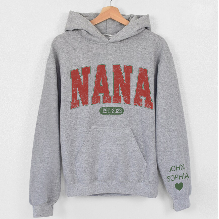 Lofaris Customized Name Nana Grandma Christmas Gift Hoodie