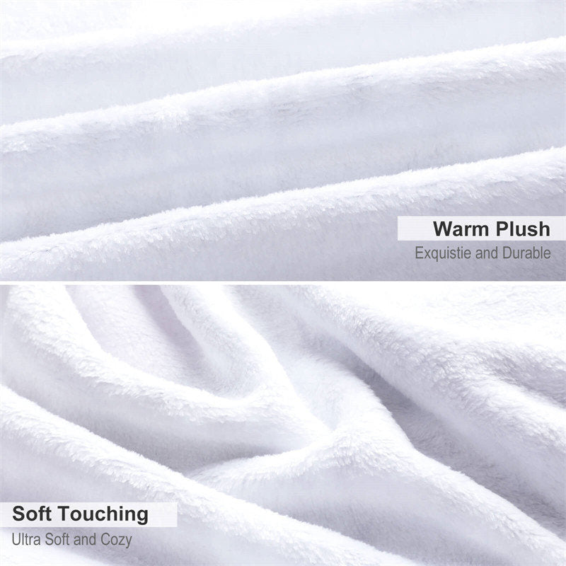 Lofaris Customized Name Sandbeach Sea Wave Snuggly Blanket