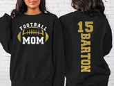Lofaris Customized Nick Name Football Mom Sport Sweatshirt