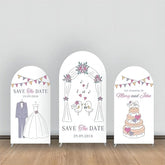 Lofaris Cute Bird Music Cake Suit Dress Arch Backdrop Kit