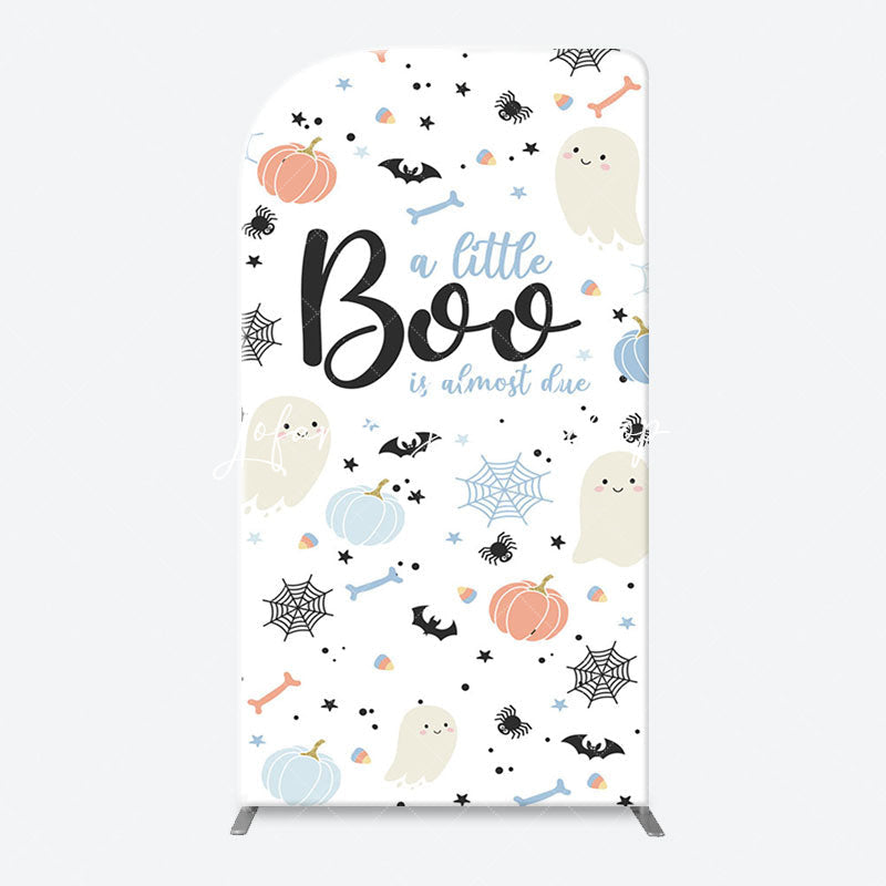 Lofaris Cute Boo Cobweb Arch Halloween Baby Shower Backdrop