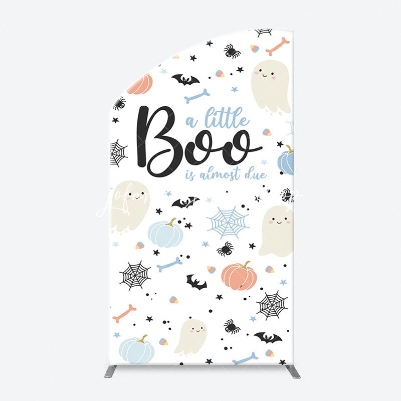 Lofaris Cute Boo Cobweb Arch Halloween Baby Shower Backdrop