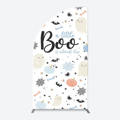 Lofaris Cute Boo Cobweb Arch Halloween Baby Shower Backdrop