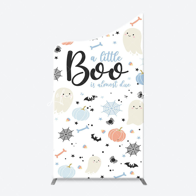 Lofaris Cute Boo Cobweb Arch Halloween Baby Shower Backdrop