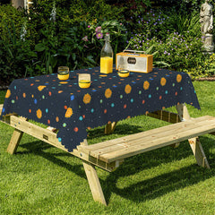 Lofaris Cute Cosmic Planet Sun Party Rectangle Tablecloth