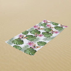 Lofaris Cute Custom Photo Dog Beach Towel for Summer Gift