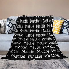 Lofaris Cute Design Customized Name Blanket For Family Gift