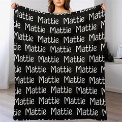 Lofaris Cute Design Customized Name Blanket For Family Gift