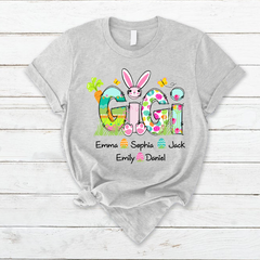 Lofaris Cute Gigi Easter Bunny Mimi And Grandkids T-Shirt