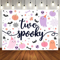 Lofaris Cute Spooky Halloween Ghost 2nd Birthday Backdrop