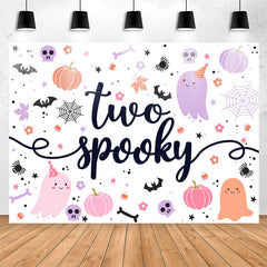 Lofaris Cute Spooky Halloween Ghost 2nd Birthday Backdrop