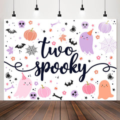 Lofaris Cute Spooky Halloween Ghost 2nd Birthday Backdrop