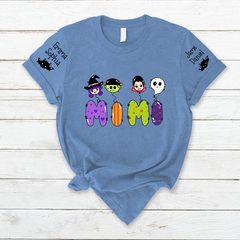 Lofaris Cute Spooky Mimi And Kids Custom Name T - Shirt