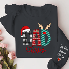 Lofaris Dad Claus Merry Christmas Custom Name Sweatshirt