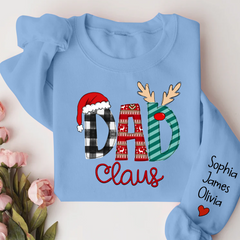 Lofaris Dad Claus Merry Christmas Custom Name Sweatshirt