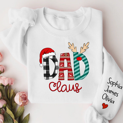 Lofaris Dad Claus Merry Christmas Custom Name Sweatshirt