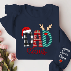 Lofaris Dad Claus Merry Christmas Custom Name Sweatshirt