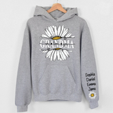 Lofaris Daisy Grandma We Love You Custom Name Gift Hoodie
