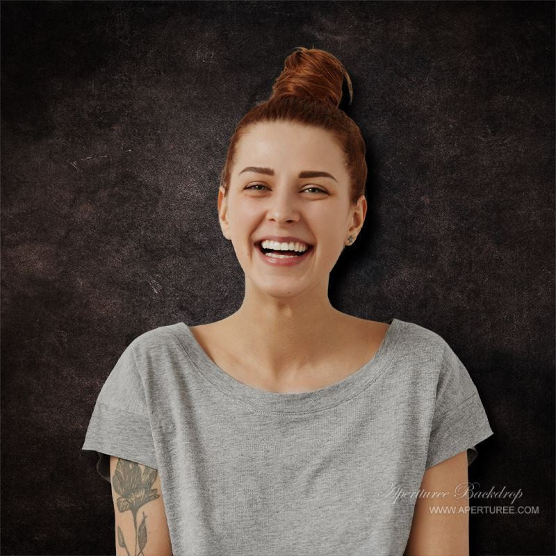 Lofaris Dark Black Abstract Texture Photography Backdrop