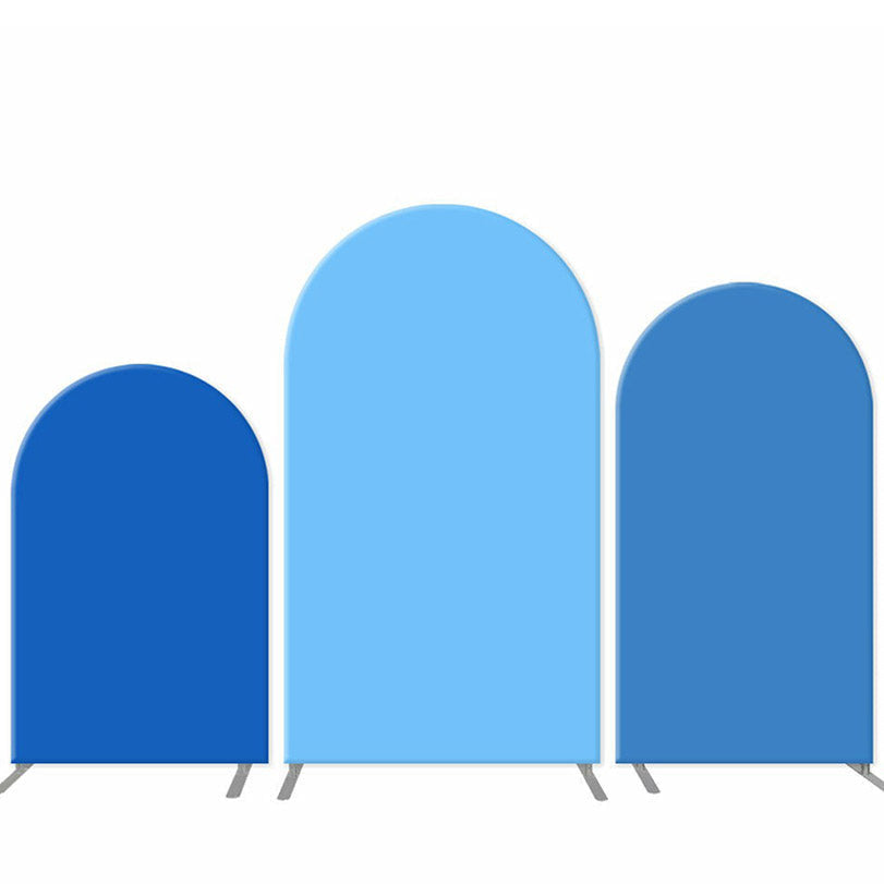 Lofaris Deep And Light Blue Combination Arch Backdrop Set