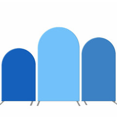 Lofaris Deep And Light Blue Combination Arch Backdrop Set