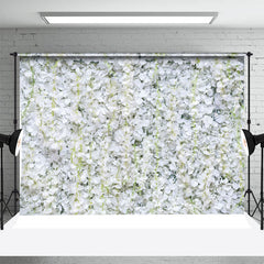 Lofaris Dense White Floral Spring Wedding Party Backdrop