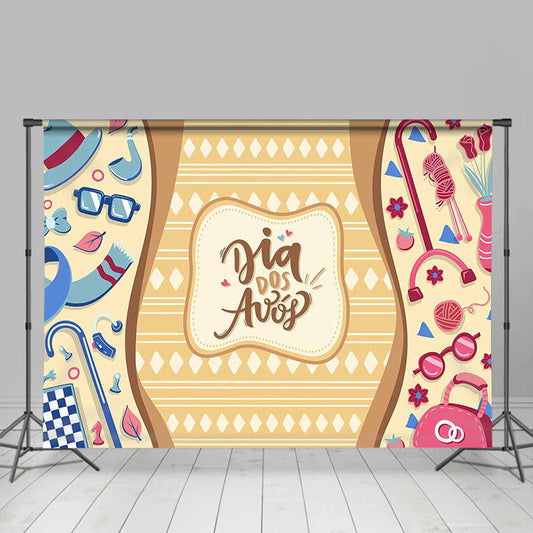Lofaris Dia Dos Avos Gifts Happy Grandparents Day Backdrop