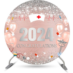 Lofaris Diamond Balloon 2023 Round Nurses Graduation Backdrop
