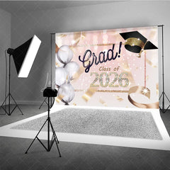 Lofaris Diamond Glitter 2026 Girls Graduation Party Backdrop