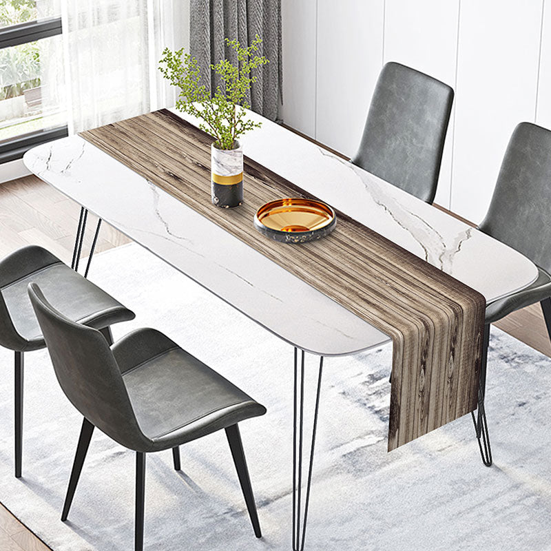 Lofaris Different Shades Brown Wooden Retro Table Runner