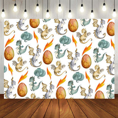 Lofaris Dinosaurs Egg Birthday Party Backdrop For Kids