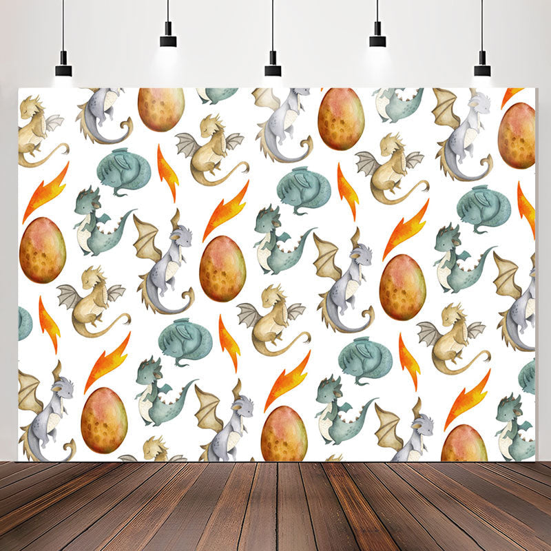 Lofaris Dinosaurs Egg Birthday Party Backdrop For Kids