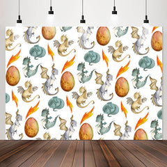 Lofaris Dinosaurs Egg Birthday Party Backdrop For Kids