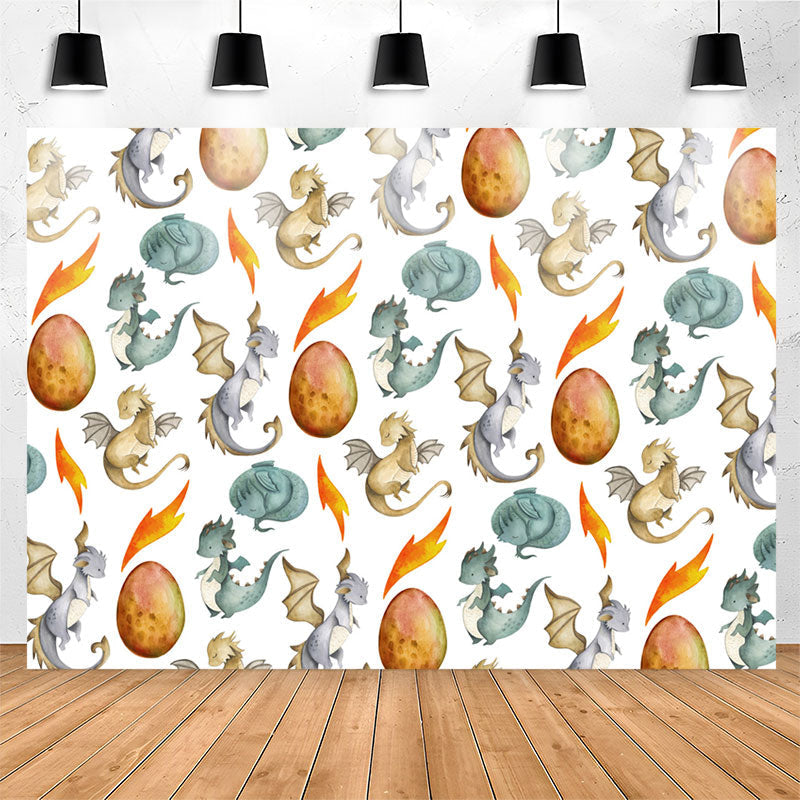 Lofaris Dinosaurs Egg Birthday Party Backdrop For Kids