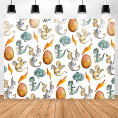 Lofaris Dinosaurs Egg Birthday Party Backdrop For Kids