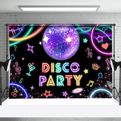 Lofaris Disco Ball Neon Light Music Note Backdrop For Dance