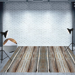 Lofaris Distressed Vertical Texture Wood Floor Backdrop