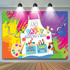Lofaris Dress For A Mess Art Party 1st Birthday Backdrop