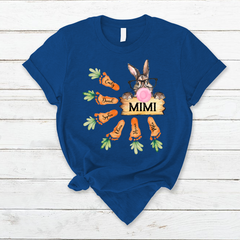 Lofaris Easter Bunny Grandma And Carrot Kids T-Shirt
