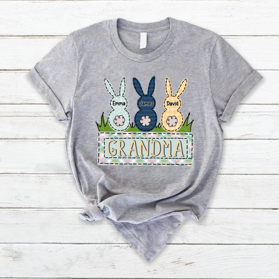 Lofaris Easter Bunny Grandma And Kids Days T-Shirt
