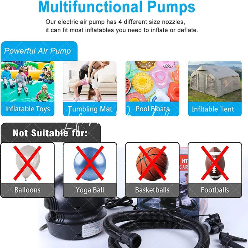 Lofaris Electric Inflatables Quick Air Mattress Balloon Pump