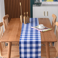 Lofaris Elegant Cotton Checkered Table Runner For Party Decor