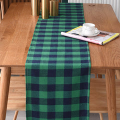 Lofaris Elegant Cotton Checkered Table Runner For Party Decor