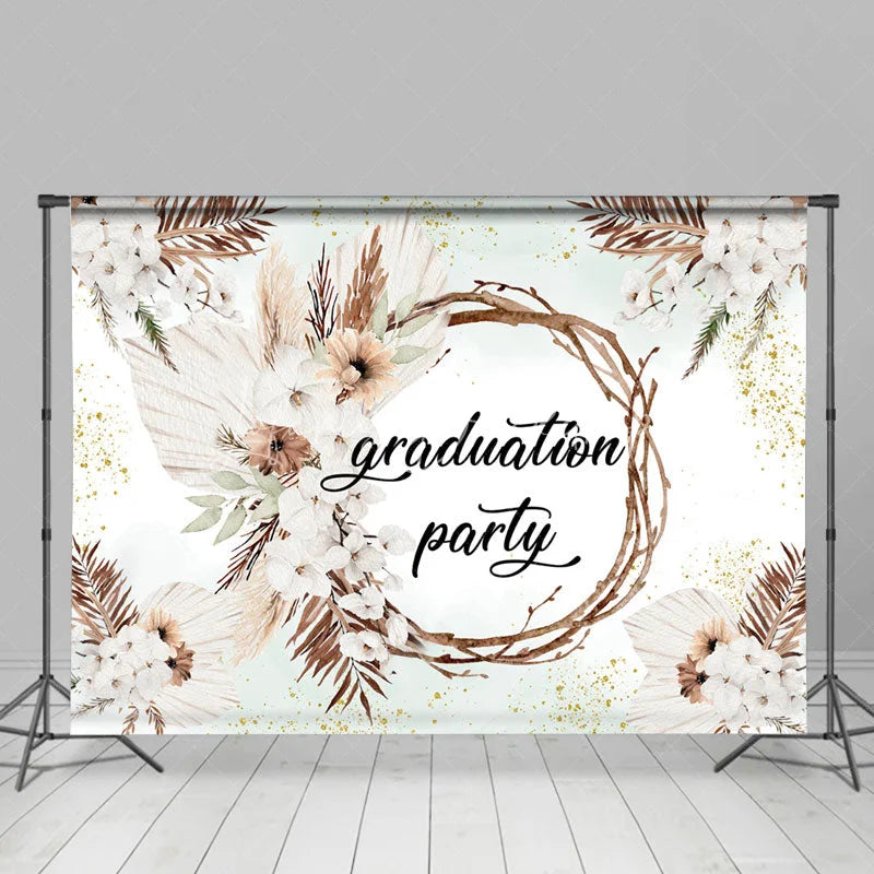 Lofaris Elegant Floral Graduation Celebration Party Backdrop