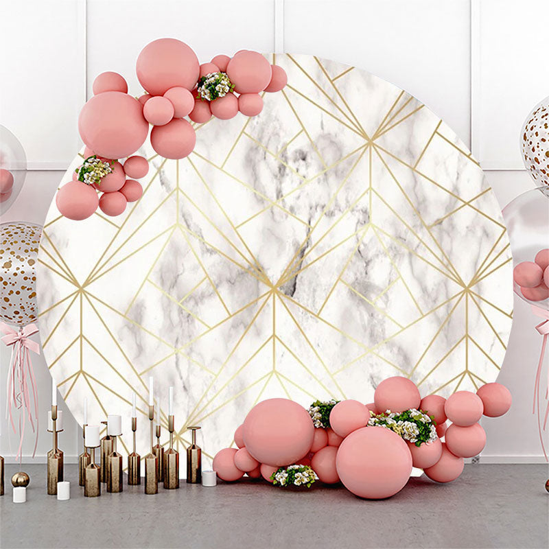 Lofaris Elegant Gold Lines Abstract Marble Texture Backdrop