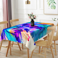 Lofaris Elegant Watercolor Artistic Rectangle Tablecloth