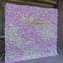 Lofaris Elegant White Purple Floral Bridal Shower Backdrop