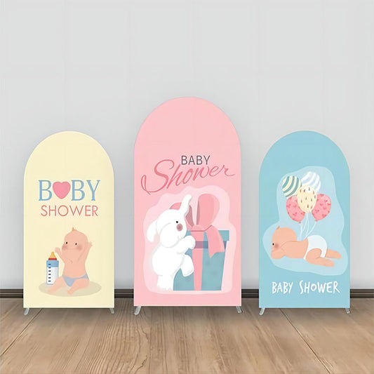 Lofaris Elephant Gift Balloon Baby Shower Arch Backdrop Kit